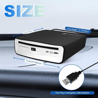 zilitol 505966 USB 2.0 Interface Car Radio CD/DVD Dish Box Player External Stereo for Android, Black