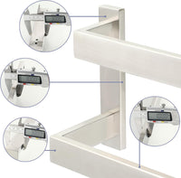 Wall-Mounted Double Towel Rail SUS304 Stainless Steel 2-Tier Brushed Ã¢ÂÂ 50 cm