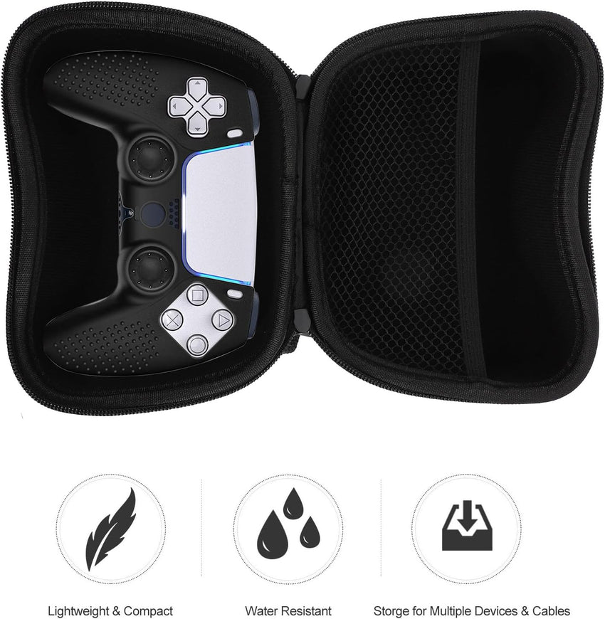 Game Controller Storage Bag Splashproof Case with Handle â Black 7.09x5.12x2.76in