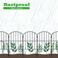 Decorative Garden Fence Fencing, 27ft (L) x 24in (H) Animal Barrier for Dog