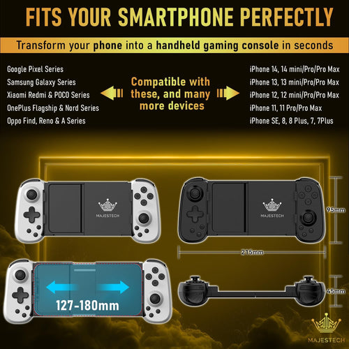 Bluetooth Mobile Game Controller Multi-Platform â Black