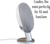 Mount Genie Google Home Mini Pedestal: Improves Sound Visibility and Appearance - Cleanest Mount Holder Stand for Google Mini - Designed in USA (White)