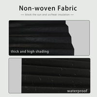 Laaorr 2 Pack Temporary Blinds Pleated Paper Blinds 90x180cm Ã¢ÂÂ Black