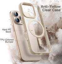 JETech Magnetic Case for iPhone 16 Pro Max, Desert Titanium