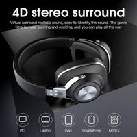 Venker Headsets with Microphone, Noise Cancelling with Metal Material Premium Leather Earmuffs, 3.55mm & USB/Type C with Volume Control, for Call Center, Skype Webinar Business, Gaming, Teaching, etc