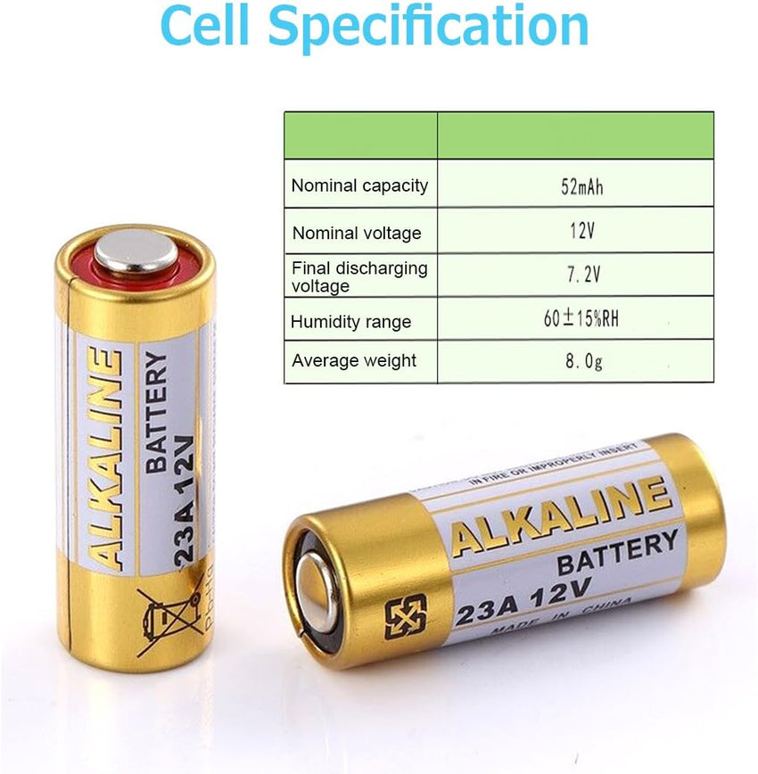 LiCB 23A A23 12V Alkaline Battery (5PCS)