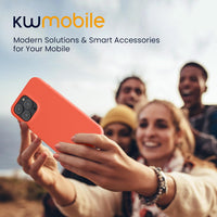 kwmobile Case for iPhone 14 Pro Max Case - Slim Soft TPU Silicone Cover - Works with Wireless Charging - Vivid Coral