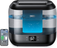 DREO Smart Humidifier for Bedroom Baby, 4L Cool Mist Humidifiers for Home, 28dB Quiet Humidifier, LED Display, Humidity Sensor, Oil Diffuser, 36H Runtime, Nightlight, Top Fill, Touch/APP/Voice Control