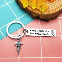 Audiologist Keyring Funny Thank You Gift â Silver