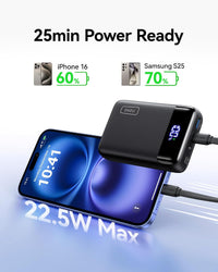 INIU Power Bank, Smallest 22.5W 20000mAh Portable Charger, USB C In & Out Fast Charging Mini Battery Pack, Mobile Phone Powerbank Compatible with iPhone16 15 14 13 12 Pro Max Samsung S23 iPad Tablet