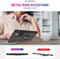 LeYi for Samsung Galaxy S20 FE 5G Case and 2 Tempered Glasss Screen Protector,Ring Holder Military Grade Protective Shockproof Tough Armour Hard Phone Cover for Samsung S20 FE 5G Black