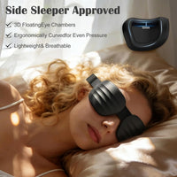 3D Contoured Sleep Mask Zero Pressure Blackout Adjustable