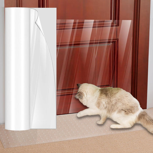 Carpet Protector Mat for Pets Anti-Scratch Under Door Cat Scratch Guard â Silver 3.6FT