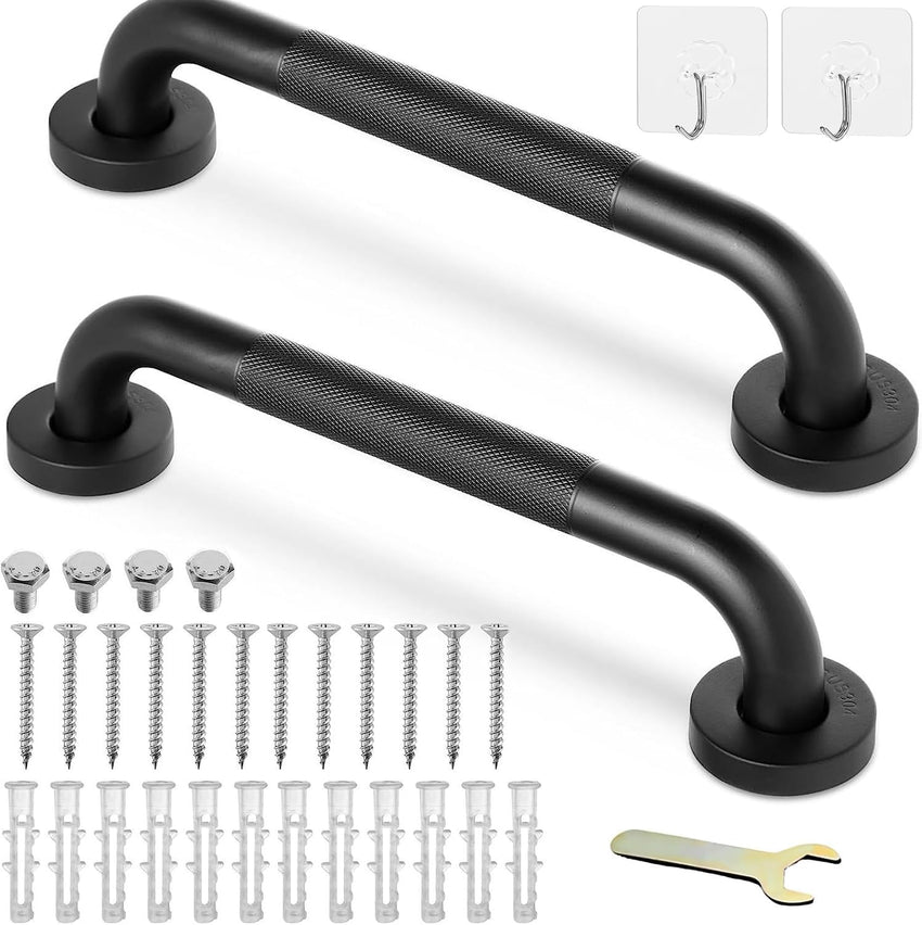 Grab Bar Rail 2-Pack 400mm Non-Slip 304 Stainless Safety Handle 400mm