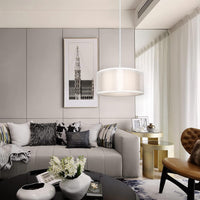 2 Tier Ceiling Light Shade Modern White Lampshade 30 cm