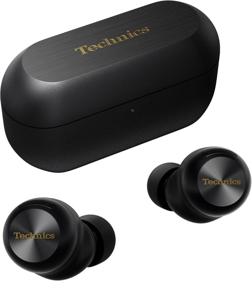 Technics EAH-AZ100E-K Wireless Earbuds with Noise Cancelling, Multipoint Bluetooth, Voice Focus AI, Comfortable In-Ear Headphones, Black