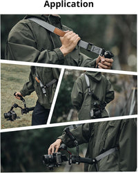 SMALLRIG RS 4 RS 3 RS 2 Weight-Reducing Shoulder Strap Compatible with Sling Handle for DJI, Gimbal Belt with QD Quick Release Buckles for DJI RS 4 Pro/RS 4/ RS 3 Pro/RS 3/ RS 2 Gimbal - 4118