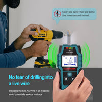 HANMATEK Stud Finder SF1 Wall Scanner 4 in 1 Electronic Stud Sensor with Depth Tracker, Unit Change, for Wood, Metal, Cables, Circuits Detect in Walls