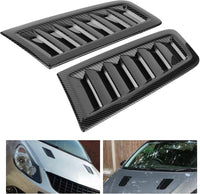 Bonnet Air Vents 2pcs Engine Hood Vents Focus RS MK2 Style â Carbon Fibre