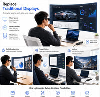 AR Glasses HDMI to USB-C Display Adapter 4.9ft 4K@60Hz Play and Charge