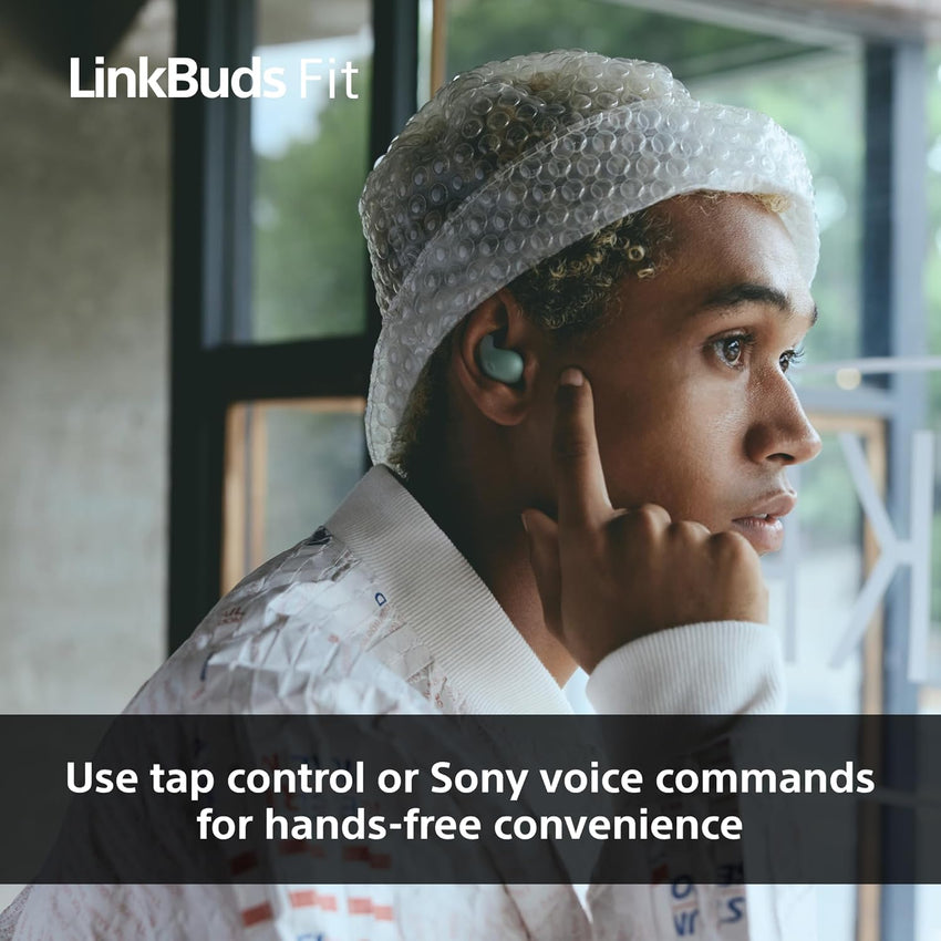 Sony LinkBuds Fit - Truly Wireless Noise Cancelling Bluetooth Earbuds - All Day Comfort, IPX4, Hi-Res Audio, Ambient Sound Mode, 21Hrs Battery Life, Multipoint Connection, iOS & Android - Black