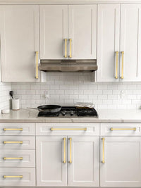 Cabinet Pulls 10-Pack Brushed Gold 192mm Zinc Alloy Kitchen Handles Brushed Gold 192mm