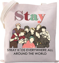 Kpop Lover Tote Bag for Fans Ã¢ÂÂ Stay Kpop Theme Cotton