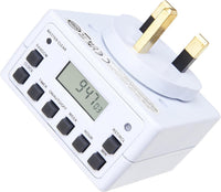 Digital 7-Day Programmable Timer Switch Weekly Lighting â White UK Plug