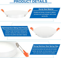 PATIKIL 100mm Metal Ceiling Hole Cover Plate Decorative Cap Access Panel â Matte White