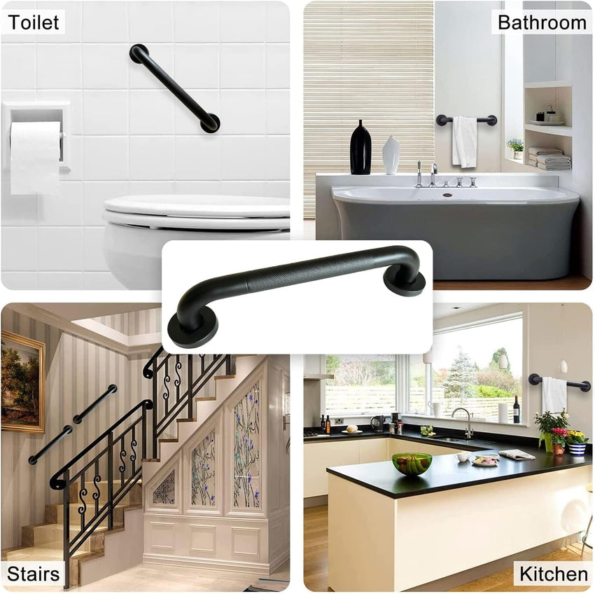 Grab Bar Rail 2-Pack 400mm Non-Slip 304 Stainless Safety Handle 400mm