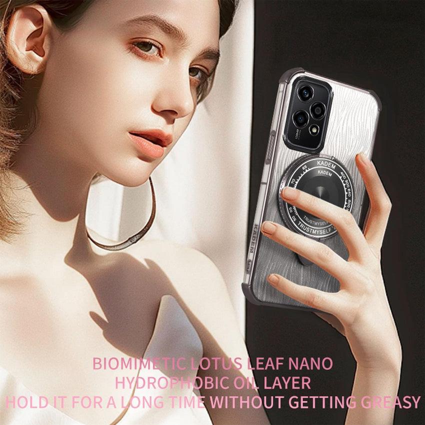 YUEQIAN Bling Case for Honor 200 Lite 5G, Shiny Sequins Makeup Mirror/Stand Women Girls Case, Ultra Thin Transparent TPU Electroplated Sparkle Shockproof Cover. Purple