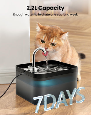 PawPoll Cat Water Fountain Filter Kit, 12 Replacement Filters and 12 Foam Filters