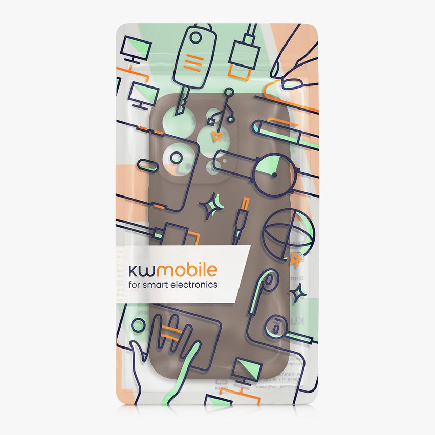kwmobile Case Compatible with Apple iPhone 15 Pro Case - Slim TPU Silicone Phone Cover - Soft Touch Finish - Baltic Blue