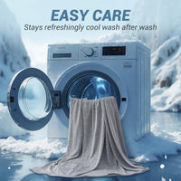 Elegear Cooling Blanket for Summer, Q-Max 0.5 Japanese Arc-Chill 3.0 Cool Fiber Throw for Hot Sleepers, Night Sweats, Adult Kids Sofa Car Travel, Lightweight, Single Bed, 130x170cm, Gray