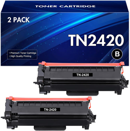 TN2420 Toner Cartridge for Brother HL-L2350DW Toner TN-2420 TN2410 TN-2410 MFC-L2710DW MFC-L2710DN HL L2350DW HL-L2310D DCP-L2530DW MFC-L2750DW DCP-L2510D MFC-L2730DW DCP-L2550DN HL-L2375DW Ink 2-Pack