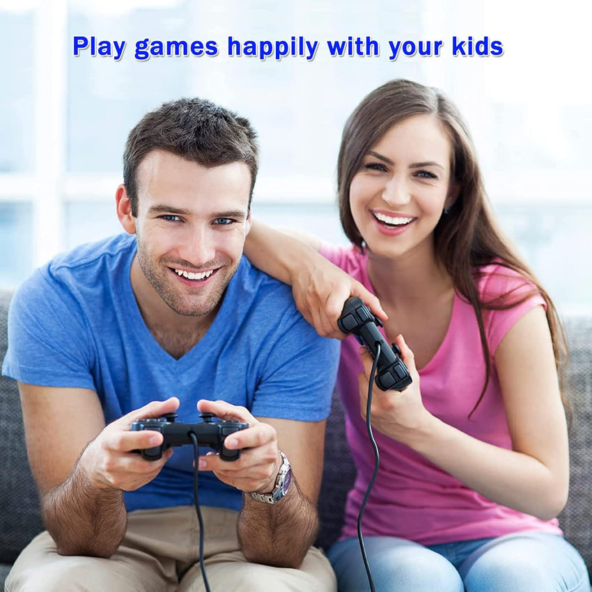 Hovlian 2 Pack PS2 Wired Controllers Double Shock Gamepad â Clear Blue & Clear Green