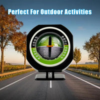 Car Inclinometer Universal Off-Road Vehicle Angle Meter Adjustable Balancer â Black
