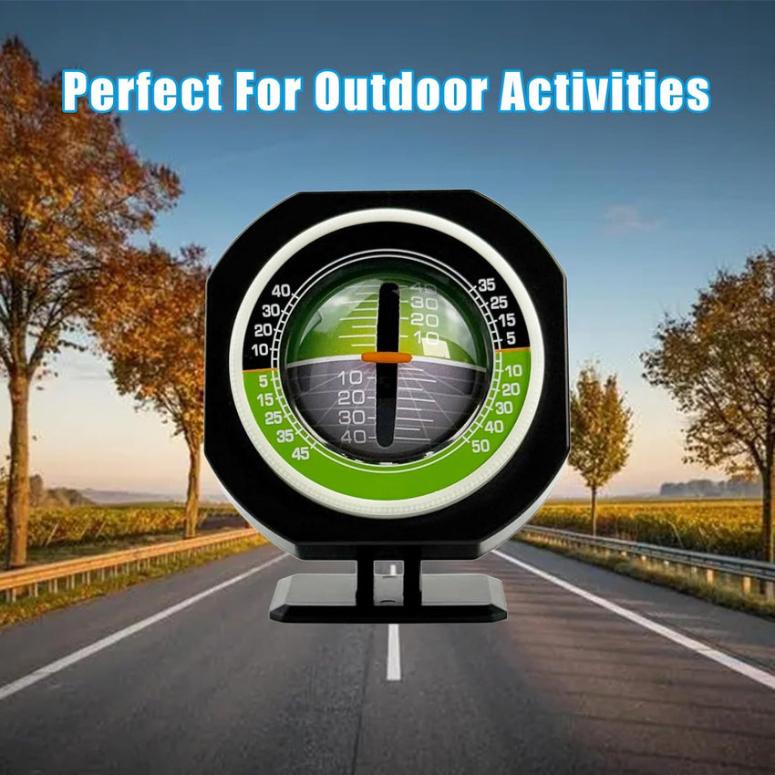 Car Inclinometer Universal Off-Road Vehicle Angle Meter Adjustable Balancer â Black