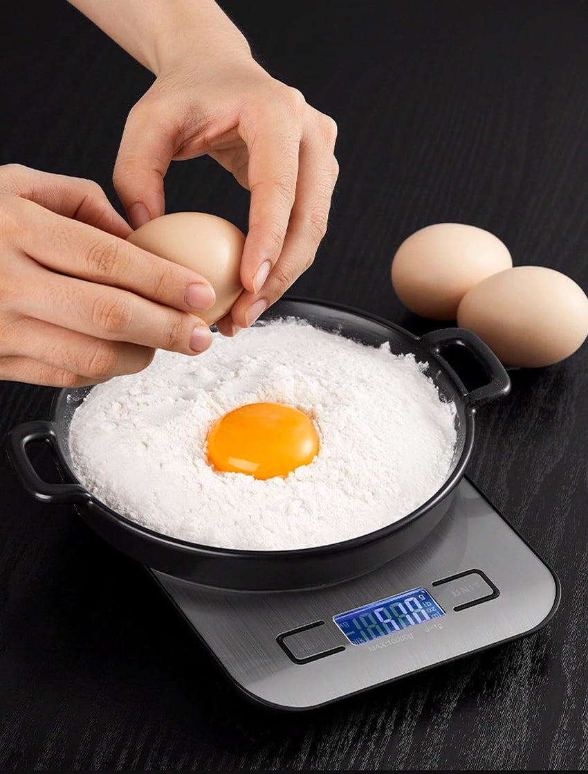 Digital Kitchen Scales 11 lb Backlit LCD Tare Touch Buttons 5 units duracell batteries