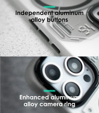 Aulumu A16 for iPhone 16 Pro Magnetic Thermal Case | IMD Technology | Compatible with Magsafe | Translucent Gray