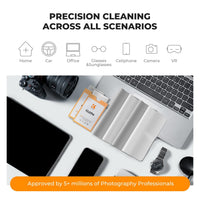 K&F CONCEPT Glasses Cleaning Cloth | Premium Microfiber Cleaning Cloths, Lens Cleaning Cloth for Camera Lenses, Eyeglasses, Screens, Cameras, Tablets -Washable, 6 Pack, 6 x 7 inches (15 x 18 cm)