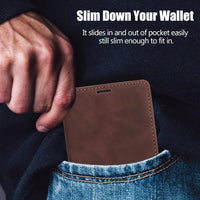 Case for Oppo Reno 13 Pro 5G â Premium Synthetic Leather Case with Silicone Interior, Anti-Shock, Wallet Book Cover, Stand, Slots, Magnetic Closure -Brown