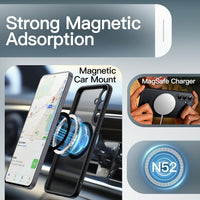 JETech Magnetic Case for Samsung Galaxy S25 FE, Compatible with MagSafe, Translucent Matte Back Shockproof Phone Cover (Black)