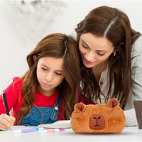 Plush Pencil Bag Cartoon Organiser â Kids Travel Pouch 7.9 x 4.1 x 1.8 inches