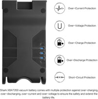 LabTEC XBAT200 25.2V 3000mAh Lithium Battery Replacement for Shark Battery 25.2V XBA-T200,Shark ION Flex ION F80 ION Flex Cordless Vacuum Cleaners Battery