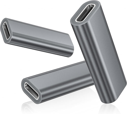 Basesailor USB C Female to Female Adapter 3Pack,100W PD USBC Coupler 3.2 | Type C Extender,20Gbps Double Female Connector with 4K/8K Video for Thunderbolt 4 3,iPad,MacBook,USBC Devices