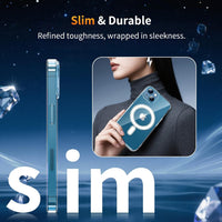 5 in 1 Magnetic for iPhone 13 Case 6.1-Inch with 2X Screen Protector + 2 Lens Protector, [Compatible with MagSafe] Slim Soft TPU Silicone Shockproof Anti-Scratch Phone Cover - Clear