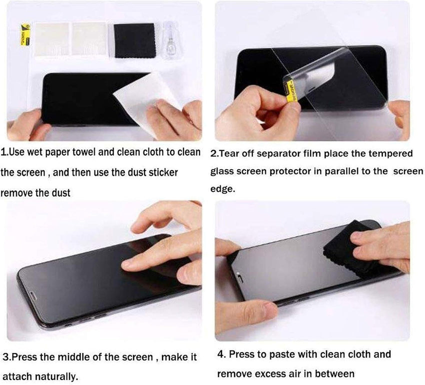 [4 in 1] Case Compatible with Redmi Note 12 5G Cover with 3 Pack Tempered Glass Screen Protector for Redmi Note 12 5G, Slim Fit Soft TPU Shockproof Anti-Scratch Phone Case Cover - Black