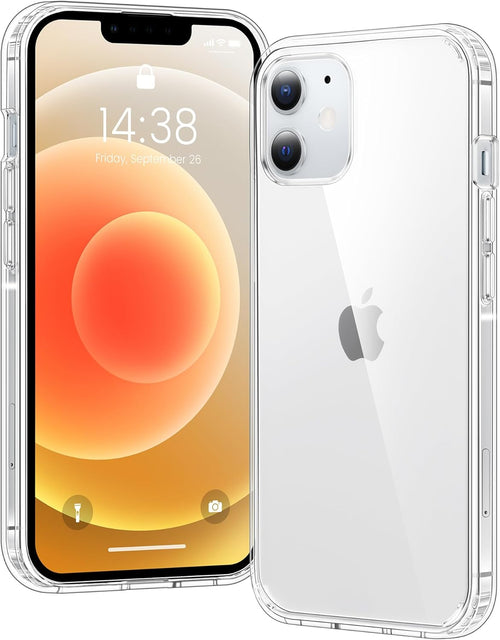 Voyah"ulle Clear Case for iPhone 12/12 Pro, Ultra Thin, Shockproof TPU Cover, Anti-Yellowing, Crystal Clear, Phone Case for Apple iPhone 12/12 Pro - Clear