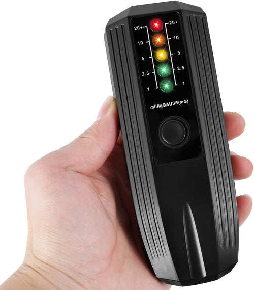 EMF Meter + battery High Accuracy Electromagnetic Field Radiation Detector Battery Powered Electric EMF Detector Ghost Hunting Paranormal Equipment Tester for Industrial and Construction